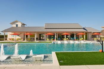 Caso santa rita ranch rental homes in liberty hill, texas resort-style swimming pool